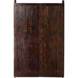 Portera - Pair of 18th C Antique Spanish Doors w/Clavos & Portal