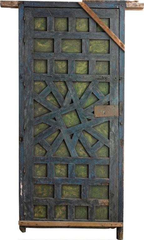 18th Century Handpainted Interior Door from Spain