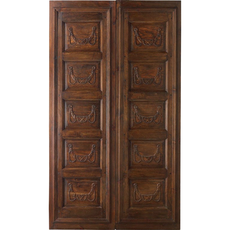 Portera-An 18th C. Antique Spanish Double Door For Sale