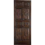 Portera-18th C. Antique Door from Spain w/Carved Floral Settings