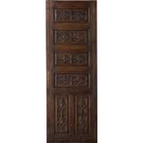 Portera -18th C. Antique Spanish Interior Door w/Carved Settings Portera -18th C. Antique Spanish Interior Door w/Carved Settings