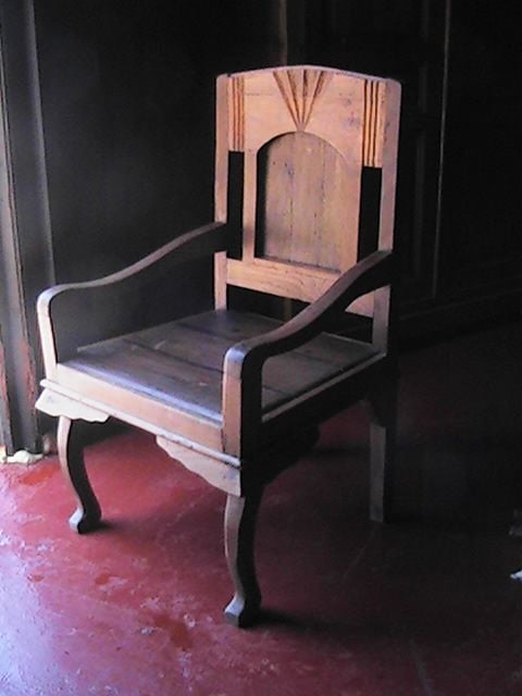 Over Sized Narra Wood Armchair