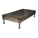 Antique 9' takhat table (bed)