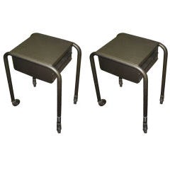 Pair of Machine Age Side Tables 6