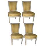 Four Louis XVI  Style Dining  Chairs