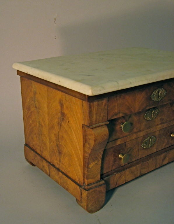 Restauration Period Miniature Commode/Jewelry Box, c. 1815