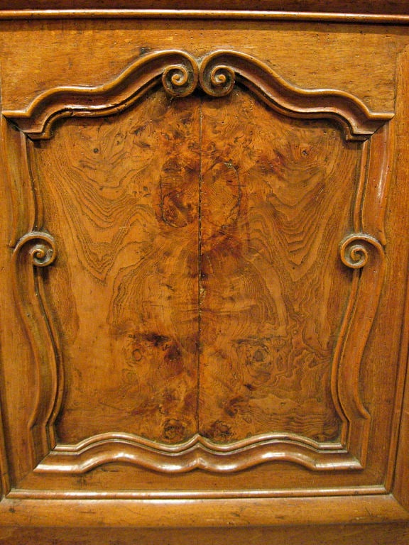 Louis XV Burled Ash & Fruitwood Vaisellier, Bresse, c. 1750 For Sale 4