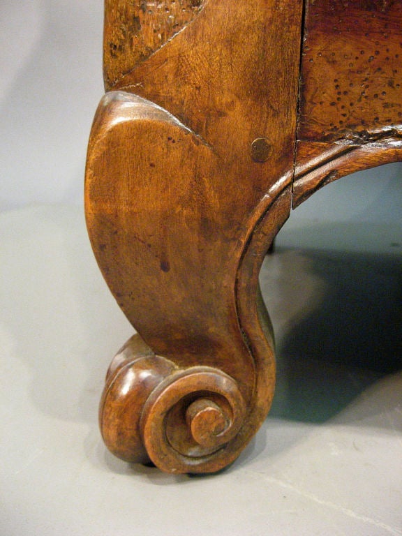 18th Century Louis XV Burled Ash & Fruitwood Vaisellier, Bresse, c. 1750 For Sale