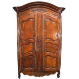 Sizable Louis XV Period Armoire in Walnut, Arles France, c. 1750