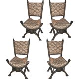 Set Of Four Curule-Form Chairs