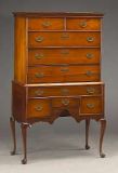 Late 19th Century Queen Anne Style High Chest of Drawers