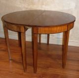 Early 19th Century Mahogany D-end Dining Table