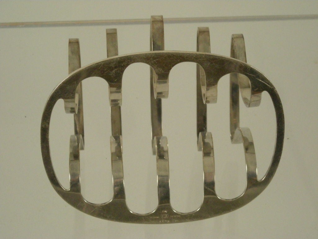 GEORG JENSEN MODERNIST SILVER TOAST RACK