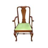 Set of Twelve Queen Anne Style Mahogany Dining Chairs/MOSBACHER