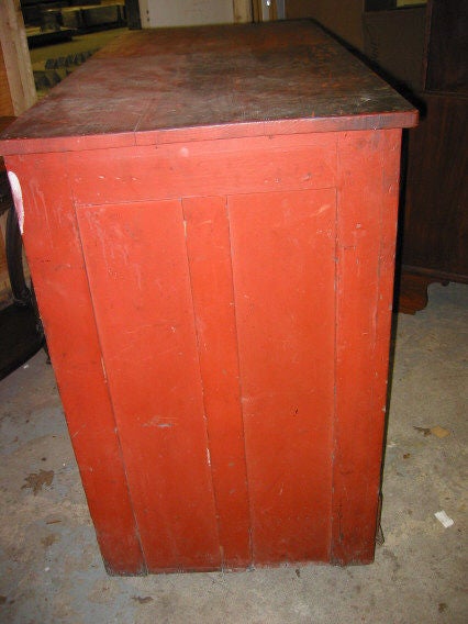 Industrial Red Painted Tool Chest