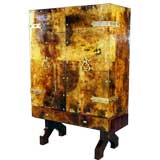 Aldo Tura Parchment Cabinet on Stand