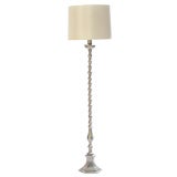 SALE!  Brushed Nickel Candlestick Floor Lamp
