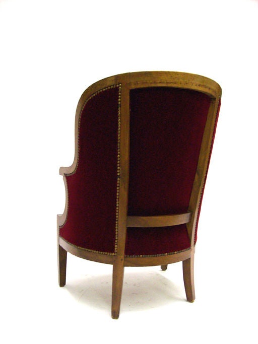 Red Velvet Armchair