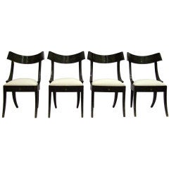Set of Four Regency Klismos Chairs
