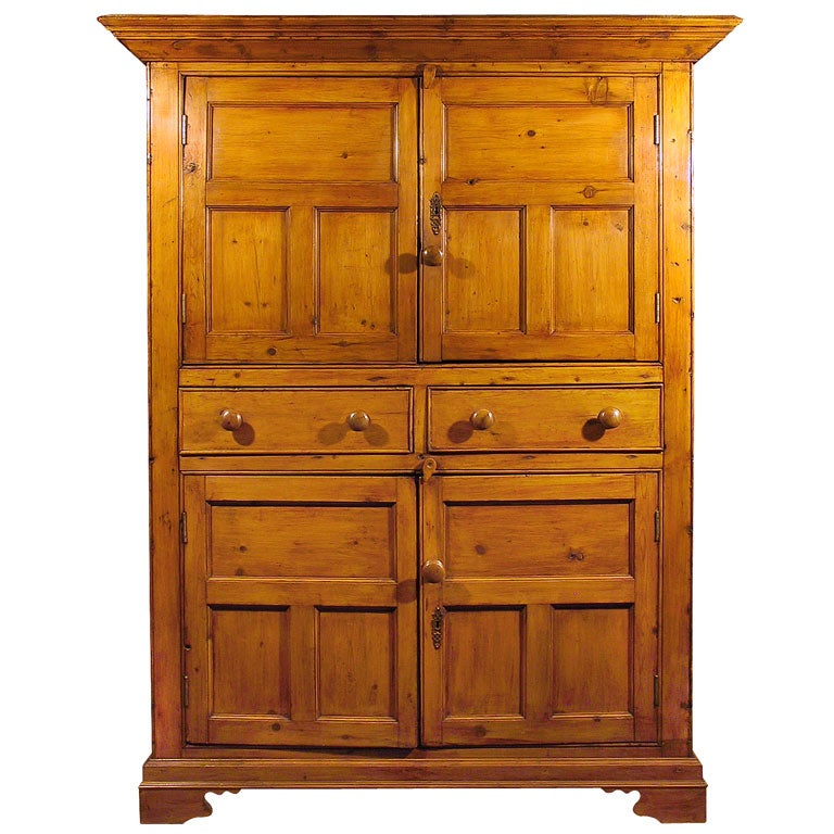 Antique Irish Pine Cupboard at 1stdibs