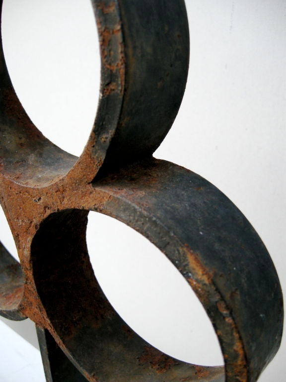 20th Century Handwrought Iron Fence Or Building Adornement