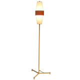 Glass and Metal Floor lamp , Arredoluce (attr)