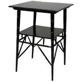 Ebonized Egyptianasque Side Table