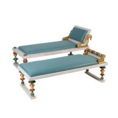 Companion Pair of Grecian Revival Daybeds