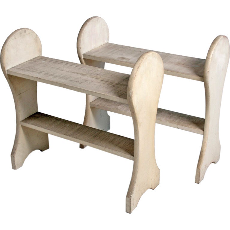 Pair of Painter Bookshelf/Tables