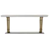 Bronze and marble console by Paolo Buffa