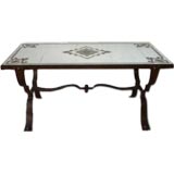 Veere Eglomise Mirror Topped Table