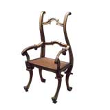 A Venetian baroque painted chair