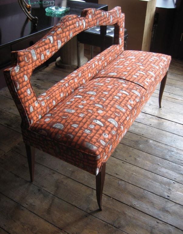 Mid-20th Century An upholstered bench by Paolo Buffa