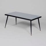 Black lacquered Mirrored Table Black lacquered Mirrored Table