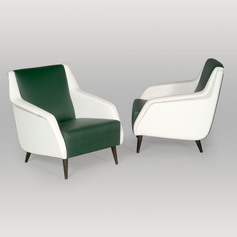 Mid-20th Century Armchair by Gio Ponti From Hotel Parco Dei Principe