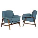 Pair of armchairs by Gianfranco Fratttini for Cassina 1958 Italy