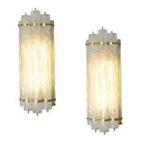 Pair of Early Venini Wall Sconces, Venice, 1930s