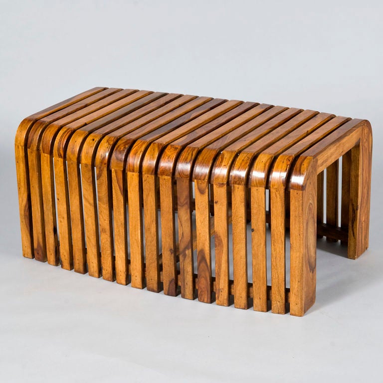 Mid-20th Century Olivewood Modular Seating and Centre Tables