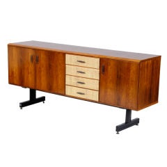 1950s Three-Door Sideboard with "Lattice" Drawers by CIMO 3