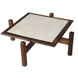 Marble-Topped Low Table