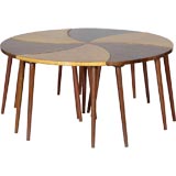 Six part `Pinwheel` Coffee Table by CIMO