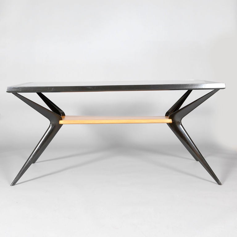 Brazilian Dining Table and Six Chairs in the style of Ico Parisi