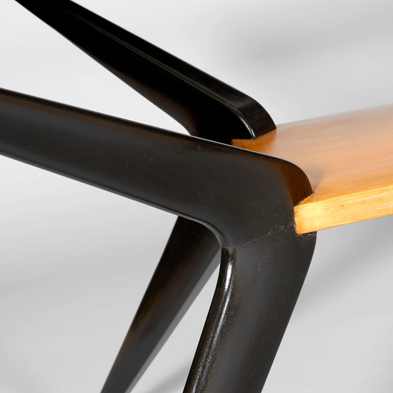 Mid-20th Century Dining Table and Six Chairs in the style of Ico Parisi