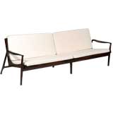 Unusual  and Stylish  Rosewood "Kaganesque"  4 Seat Sofa