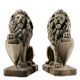 Antique A Pair of 19th Century Italian Marble Lions