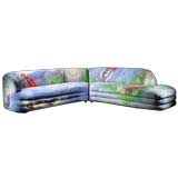 A Painted Sofa Based on Chagall's 'The Concert'