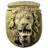 A Vicenza Carved Stone Lions Head Fountain Mask