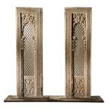 A Pair of 17th Century Jali Screens from Rajasthan on Stands