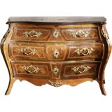 An 18th Century Swedish Rococo Bombe Commode