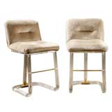 Vintage A Pair of Lucite Bar Chairs USA 1960
s